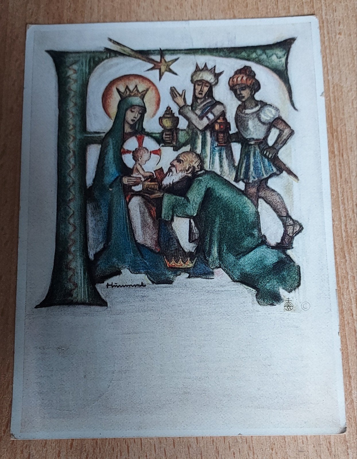 Hummel Kerstkaart 1940, Ophalen of Verzenden, 1920 tot 1940, Gelopen, Feest(dag)