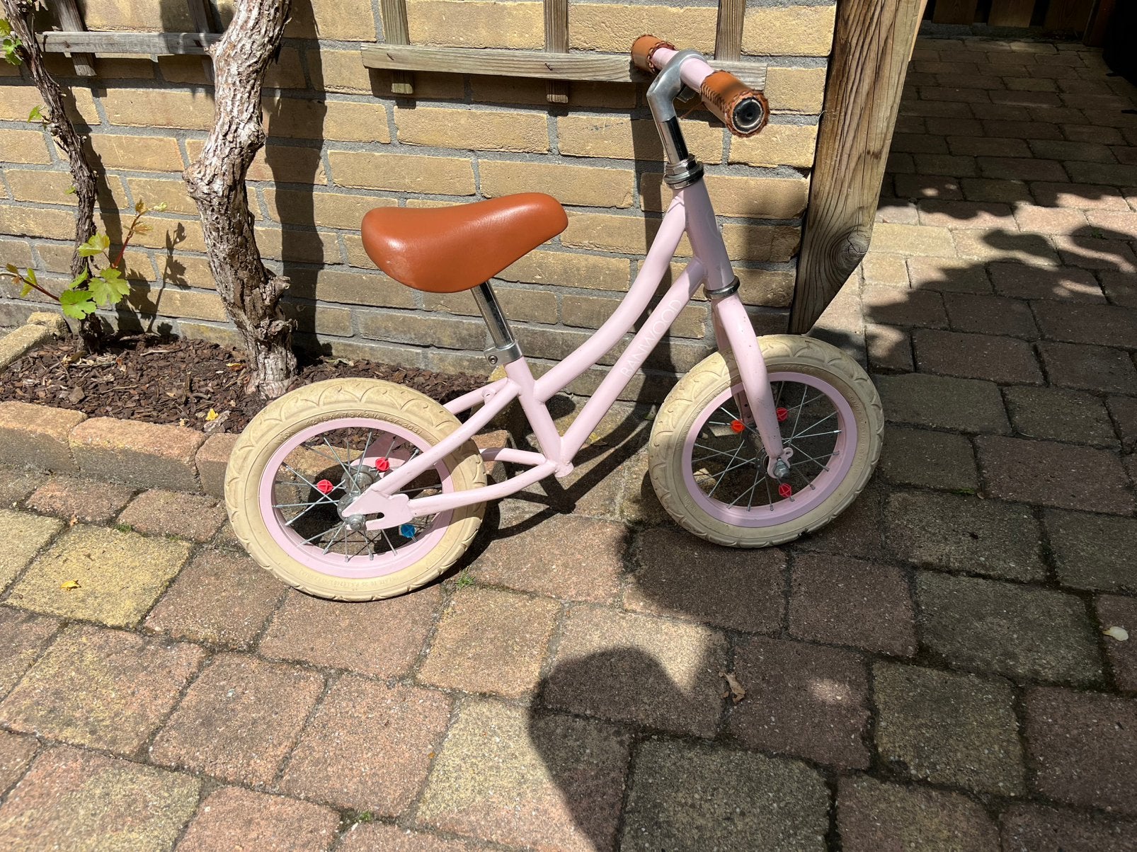 Banwood loopfiets roze, Ophalen, Gebruikt, Loopfiets