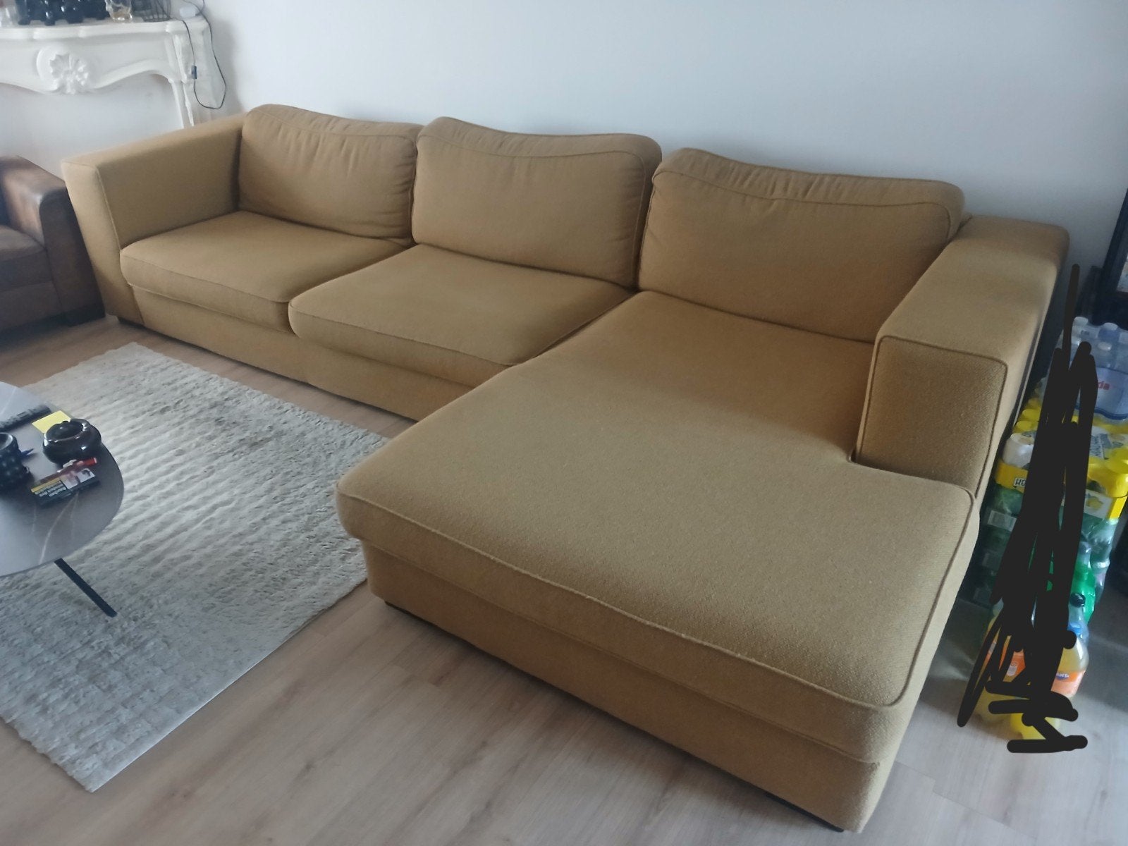Comfortabele hoekbank - Zo goed als nieuw, Huis en Inrichting, Hoekbank, 300 cm of meer, Ophalen of Verzenden, Zo goed als nieuw