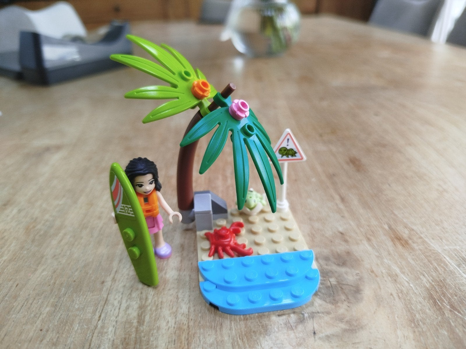 Lego Friends set met quad, strand en figuren, Gebruikt, Lego, Friends, Ophalen of Verzenden