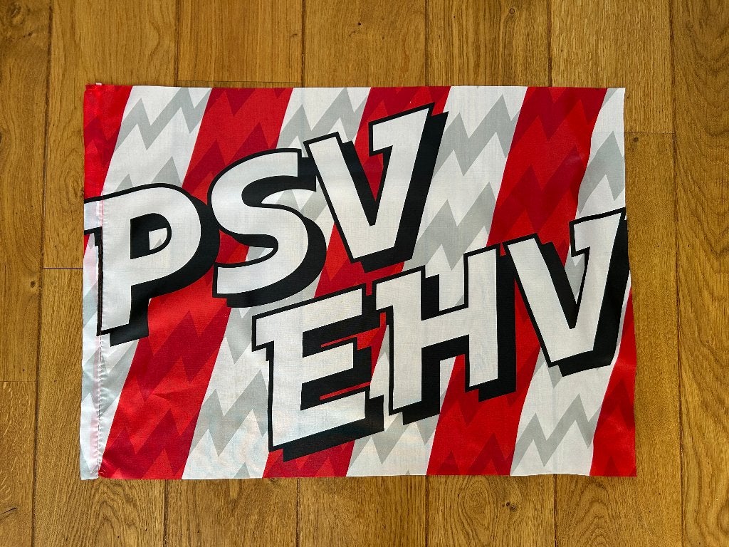 PSV vlag 70x50 cm, Ophalen of Verzenden, Zo goed als nieuw