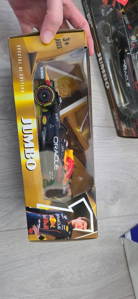 Max Verstappen Red Bull Racing F1 Auto 1:24 Jumbo, Ophalen of Verzenden, Nieuw, Auto, Overige merken