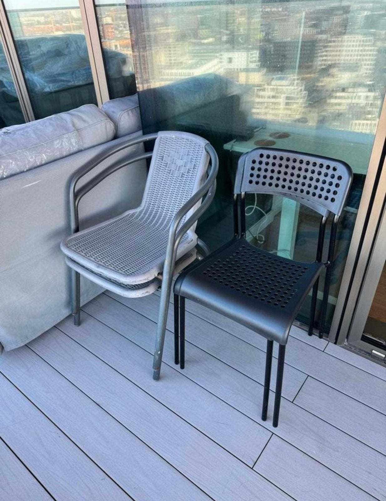 4 Stoelen voor balkon/terras – set of los te koop, Ophalen, Zo goed als nieuw