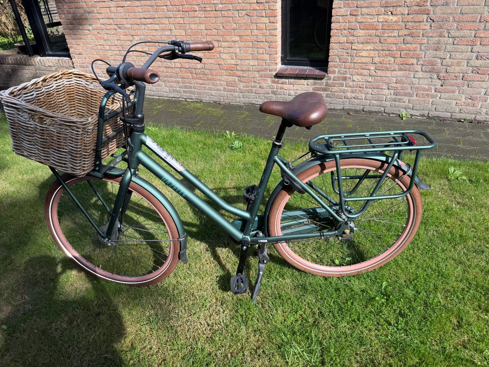 Gazelle HeavyDutyNL T3 2019 Damesfiets - Green Eyes Matt, Ophalen, Terugtraprem, Versnellingen, Gazelle