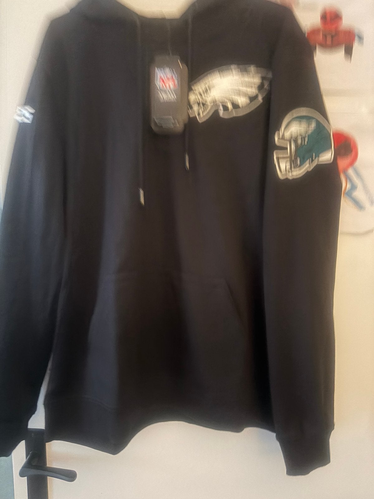 Philadelphia Eagles Hoodie, Ophalen of Verzenden, Nieuw, Maat 52/54 (L), Zwart