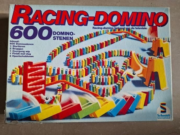 Racing domino, Kinderen en Baby's, Speelgoed | Bouwstenen, Ophalen of Verzenden, Zo goed als nieuw, Overige merken