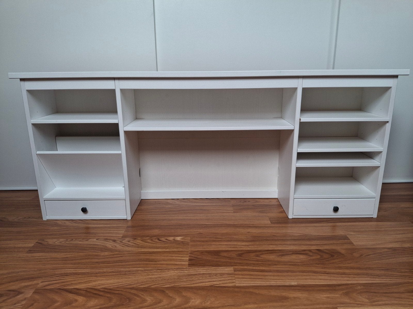 IKEA Hemnes opzetdeel wit voor bureau/dressoir, Ophalen, Gebruikt, Met lades, 152 cm