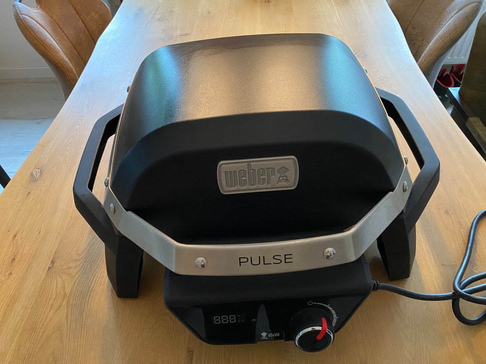 Weber elektrische BBQ, Tuin en Terras, Elektrische barbecues, Ophalen of Verzenden, Zo goed als nieuw
