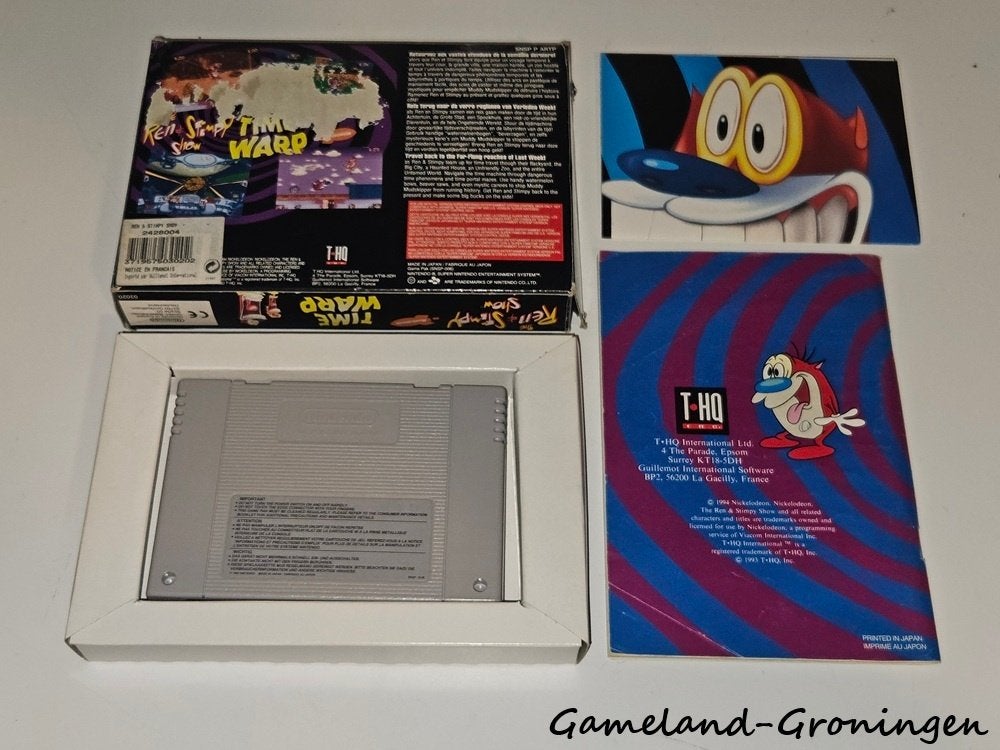 The Ren & Stimpy Show Time Warp (SNES) Compleet, Spelcomputers en Games, Games | Nintendo Super NES, Gebruikt, -, -, 1 speler