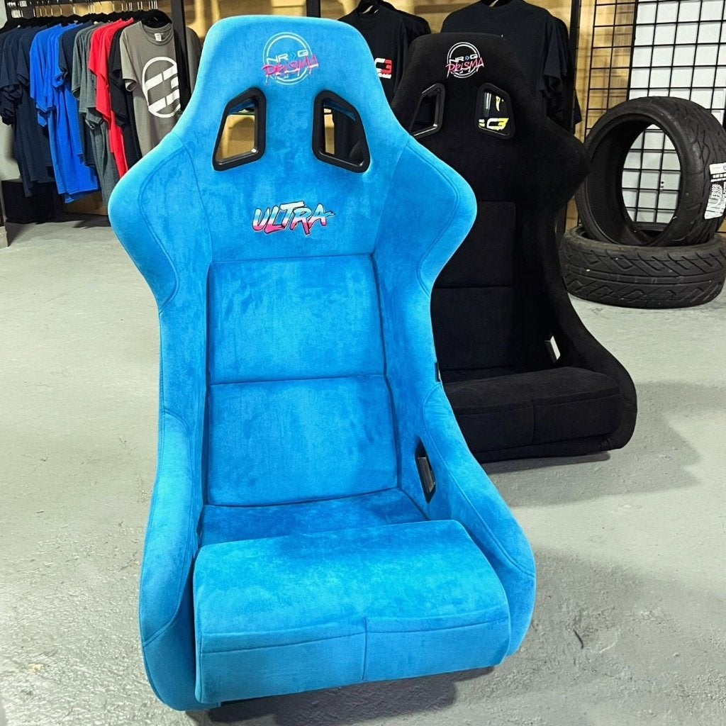 NRG Prisma Ultra Alcantara Blauw Kuipstoel Sportstoel, Ophalen of Verzenden