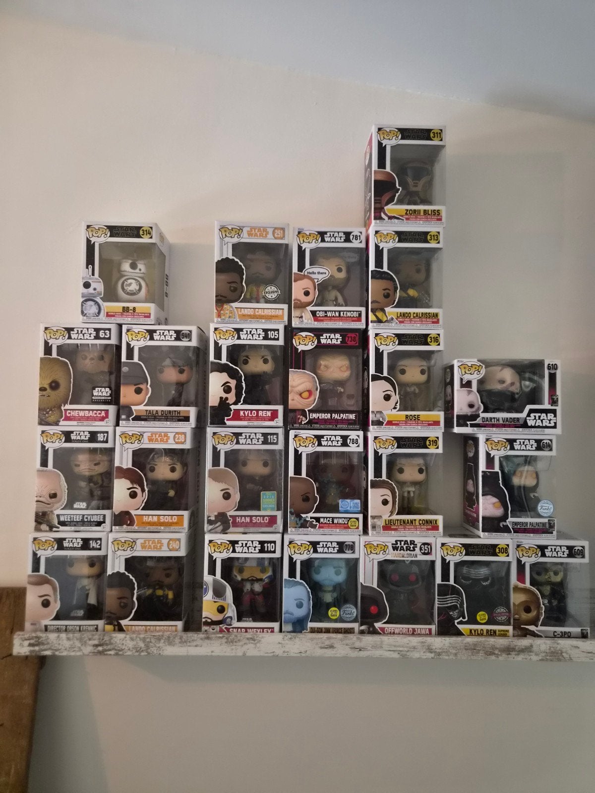 Grote collectie Star Wars Funko Pop! figuren, Ophalen of Verzenden, Nieuw, Actiefiguurtje