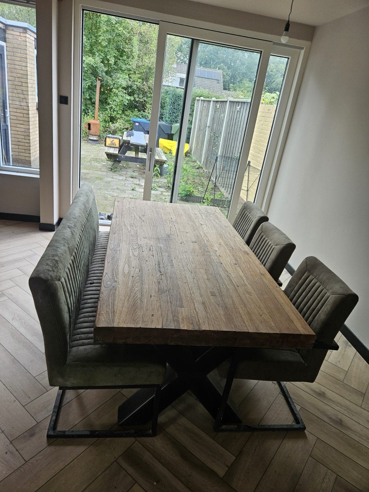eethoek, Huis en Inrichting, Ophalen, Gebruikt, 4 tot 6 stoelen