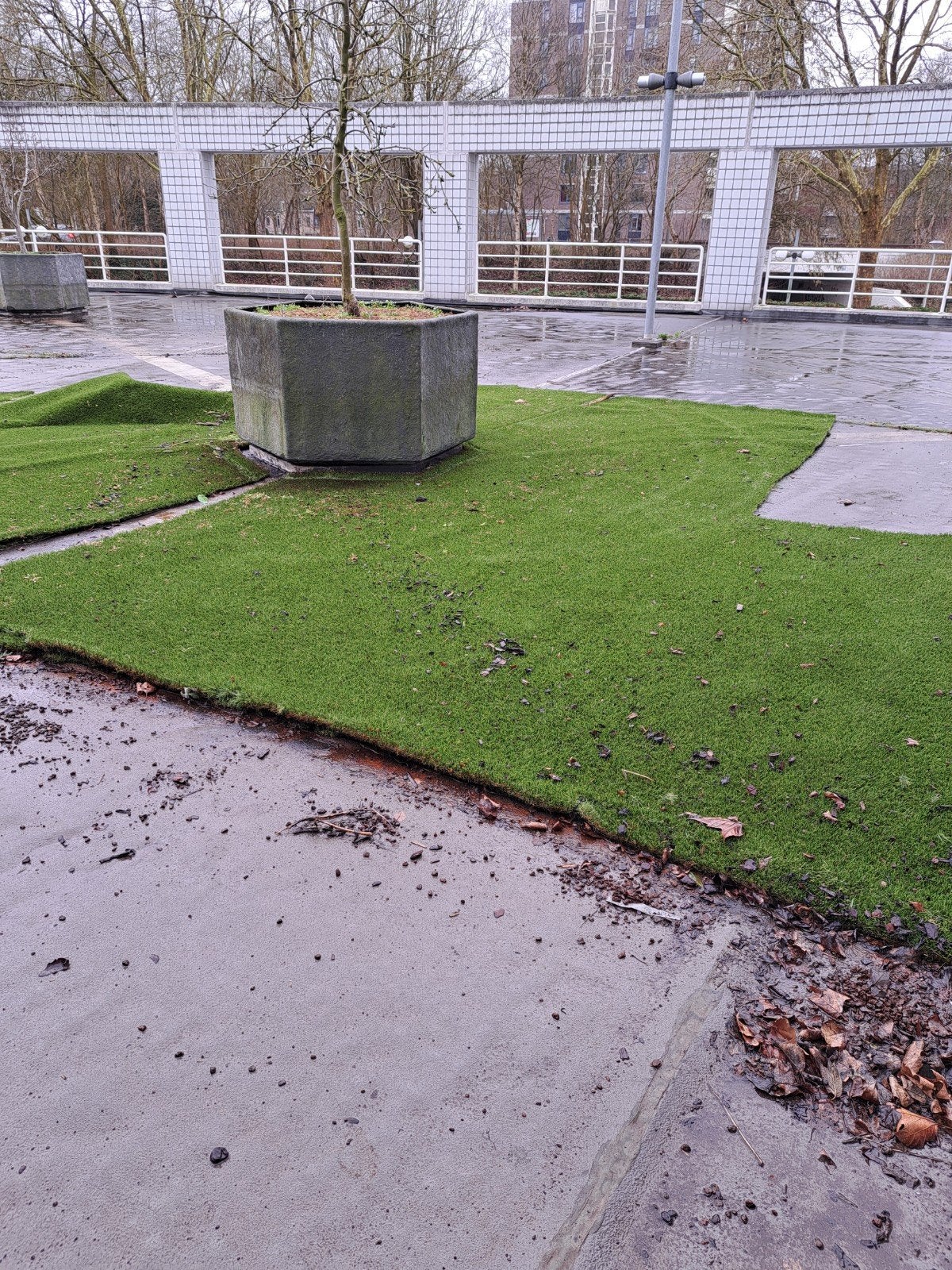 Gebruikt kunstgras voor diverse toepassingen, Tuin en Terras, Ophalen, Gebruikt, 20 m² of meer, Kunstgras