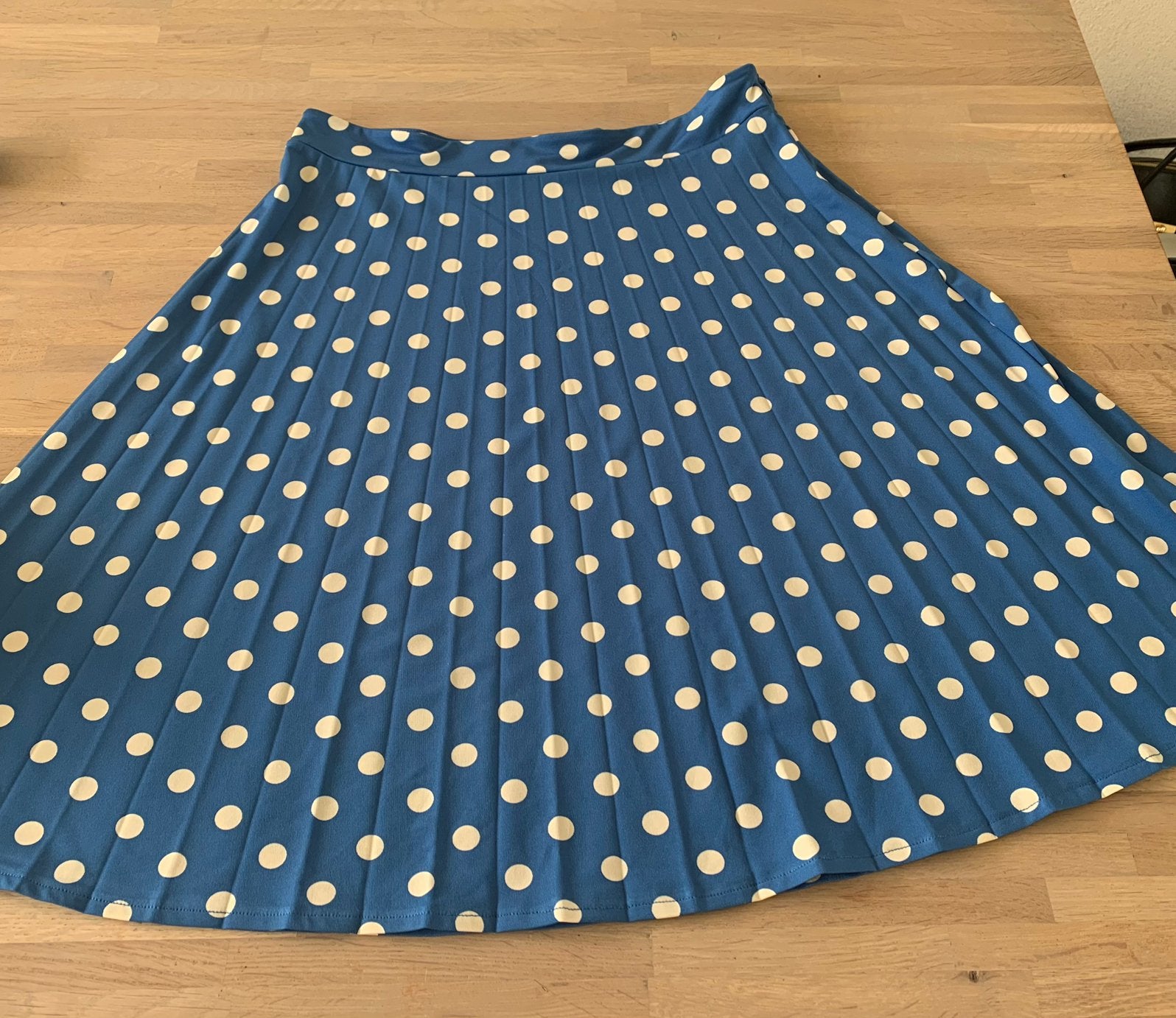 King Louie polkadot rok maat M, Maat 38/40 (M), Blauw, Ophalen of Verzenden, Zo goed als nieuw