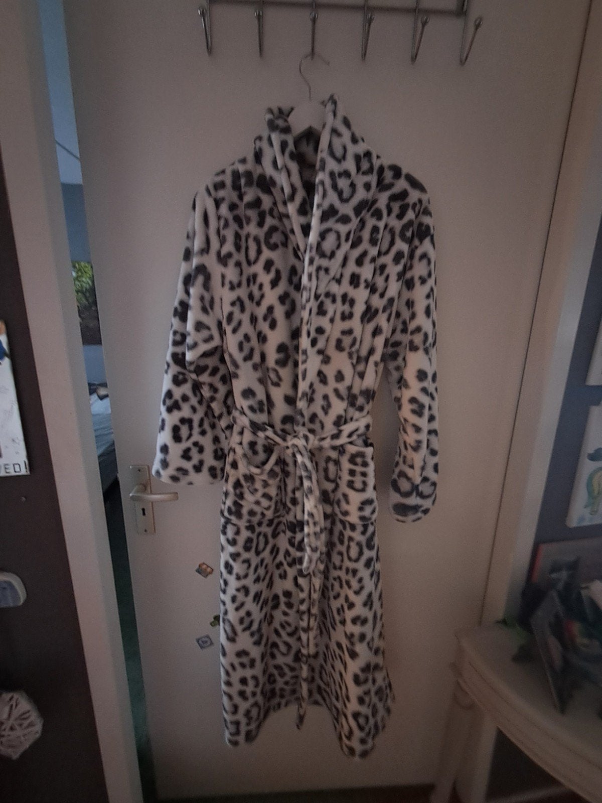 Warme dames fleece lange badjas, Kleding | Dames, Pyjama's, Ophalen of Verzenden, Zo goed als nieuw, Maat 46/48 (XL) of groter