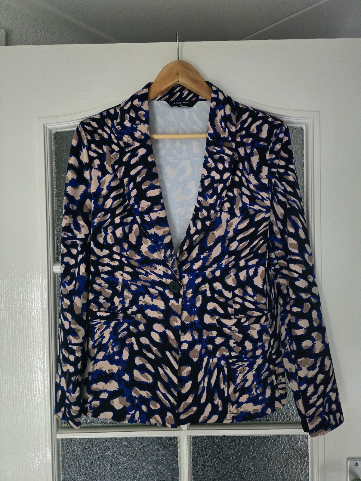 Lady day blazer kobaltblauw xl travel, Kleding | Dames, Ophalen of Verzenden, Zo goed als nieuw, Maat 46/48 (XL) of groter, Blauw