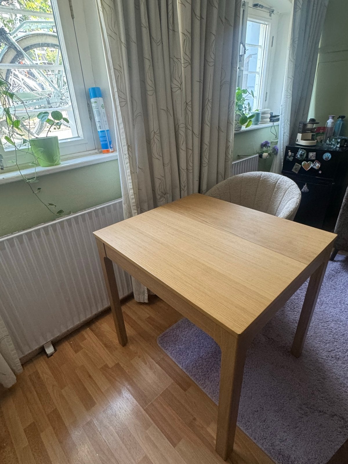 Uitschuifbare eettafel - IKEA TONSTAD - Gratis af te halen, Huis en Inrichting, Ophalen, Gebruikt, 100 tot 150 cm, Eikenhout