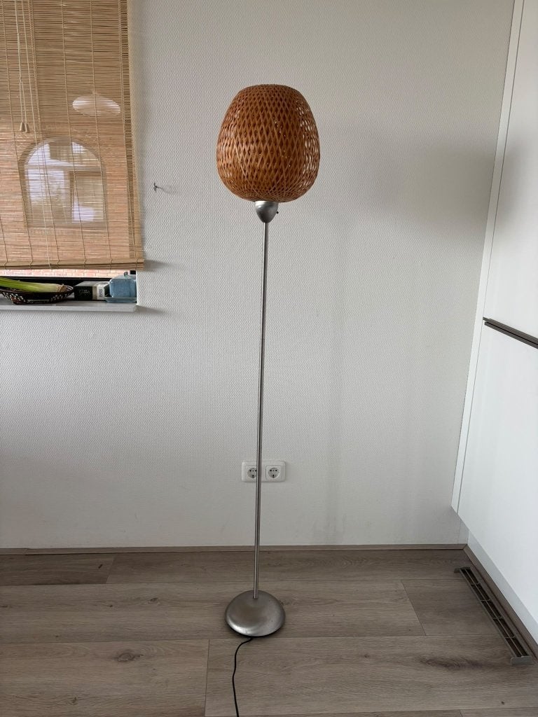 Ikea BÖJA lamp rotan stalamp, Huis en Inrichting, Ophalen, Gebruikt, IKEA