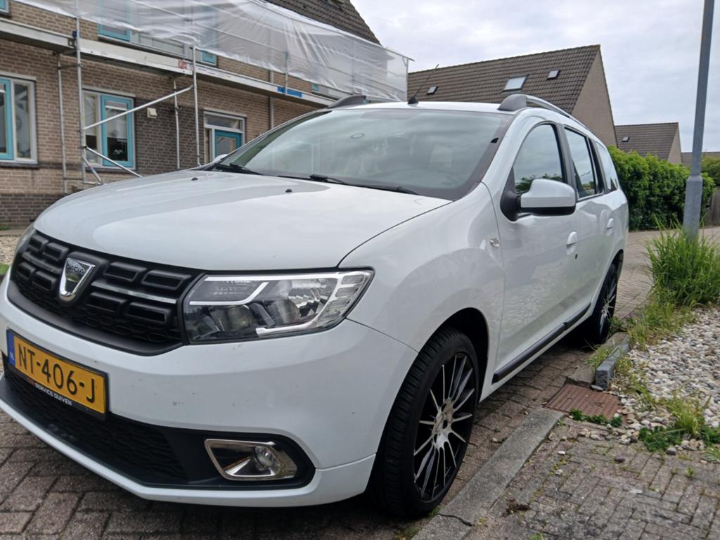 Dacia Logan MCV 0.9 Tce 90pk Bi-fuel S&S 2017 Wit, Auto's, Voorwielaandrijving, 898 cc, 580 kg, Origineel Nederlands