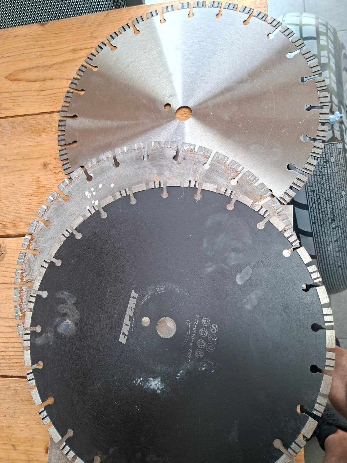 diamantzaagbladen 3stuks rond 400 gat 25.4, 70 mm of meer, Nieuw, Ophalen of Verzenden, Afkortzaag