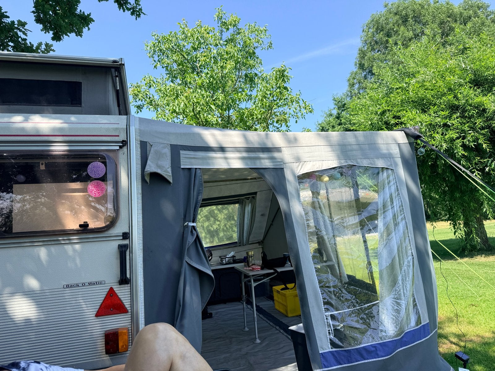 Voortent Kip Kompakt KK400, Caravans en Kamperen, Ophalen, Gebruikt