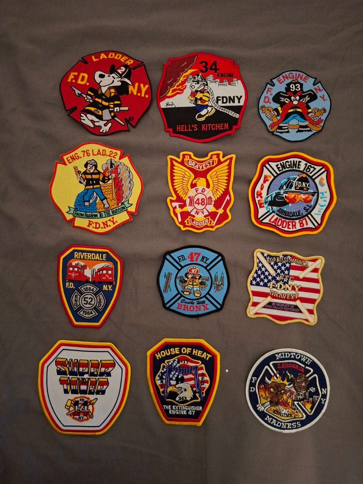FDNY Brandweer Emblemen - Diverse Collectie Patches, Ophalen of Verzenden, Nieuw