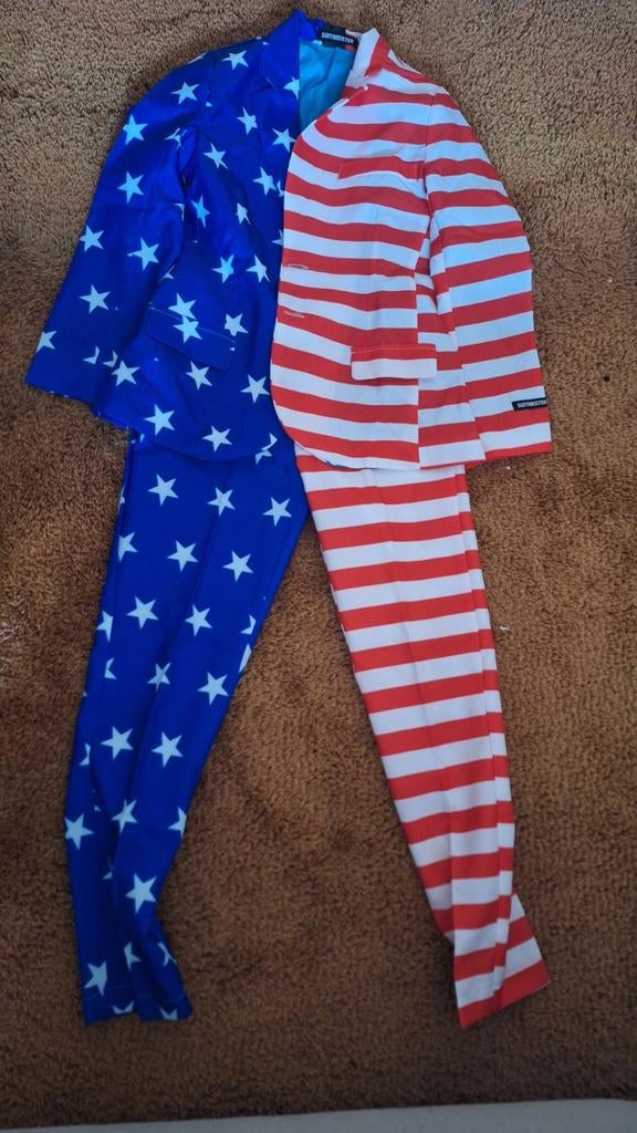 Amerikaanse vlag kostuum Suitmeister - Maat 164, Kinderen en Baby's, Carnavalskleding en Verkleedspullen, Zo goed als nieuw, Jongen of Meisje
