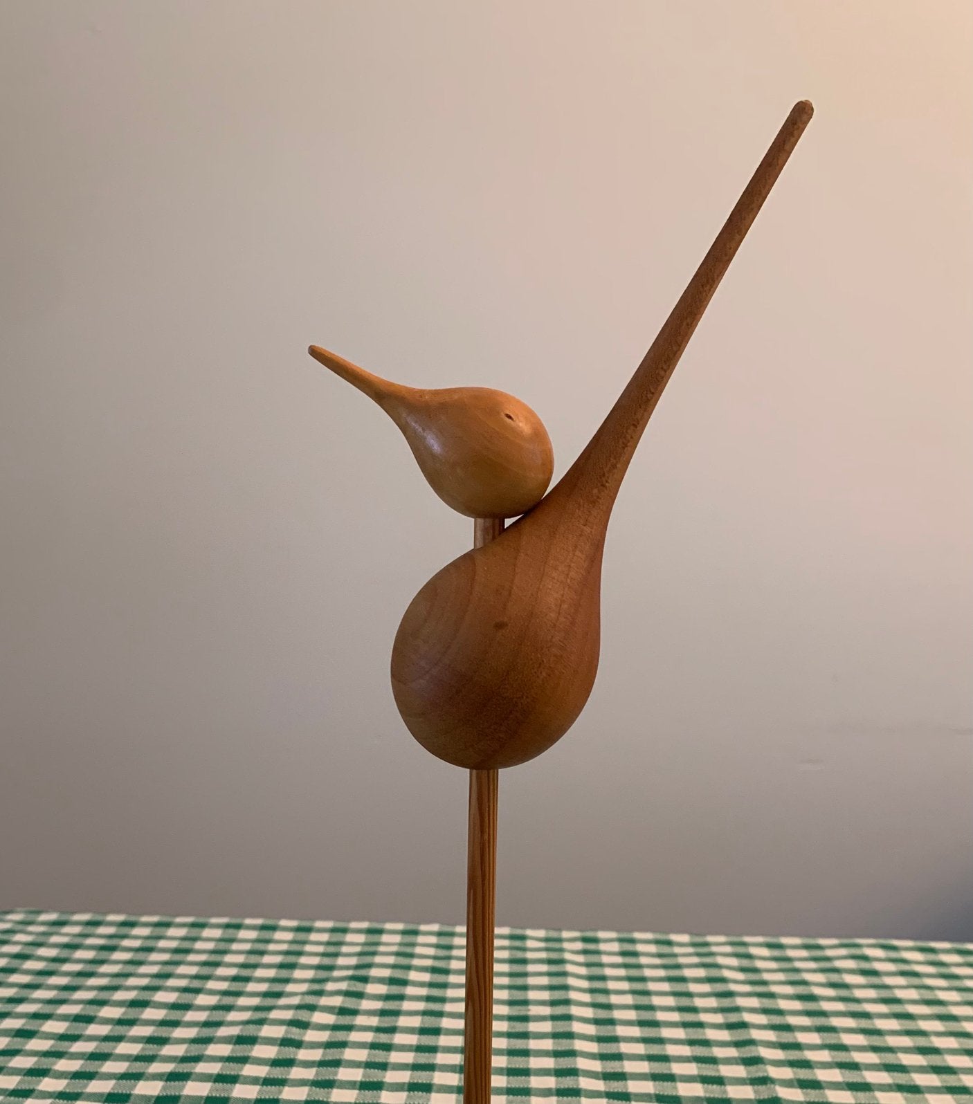 Design vogel van hout, ontwerp Jan Kulsdom, Houtsnijwerk, Verzenden, 20 - 50 cm, Gemerkt