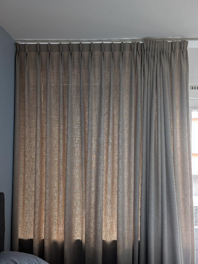 Semi-verduisterende Gordijnen – H253 x B475, Gebruikt, 200 cm of meer, Ophalen of Verzenden, 200 cm of meer