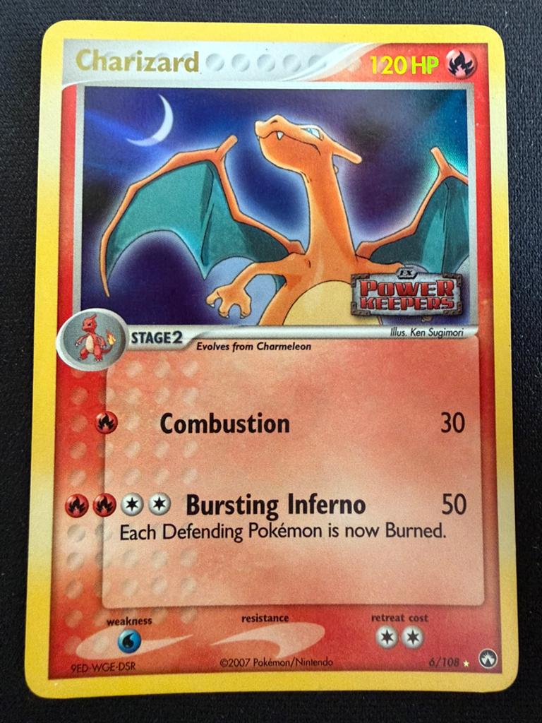 Charizard Stamped Ex Power Keepers Reverse Holo, Ophalen of Verzenden, Gebruikt