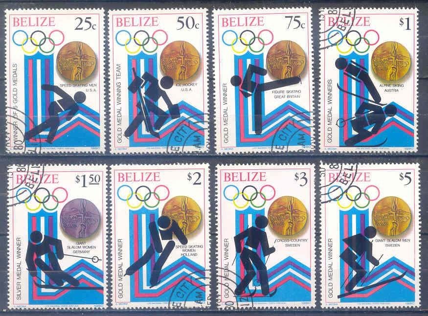 Belize 1980 M501-508 gest., Postzegels en Munten, Ophalen of Verzenden, Gestempeld, Midden-Amerika