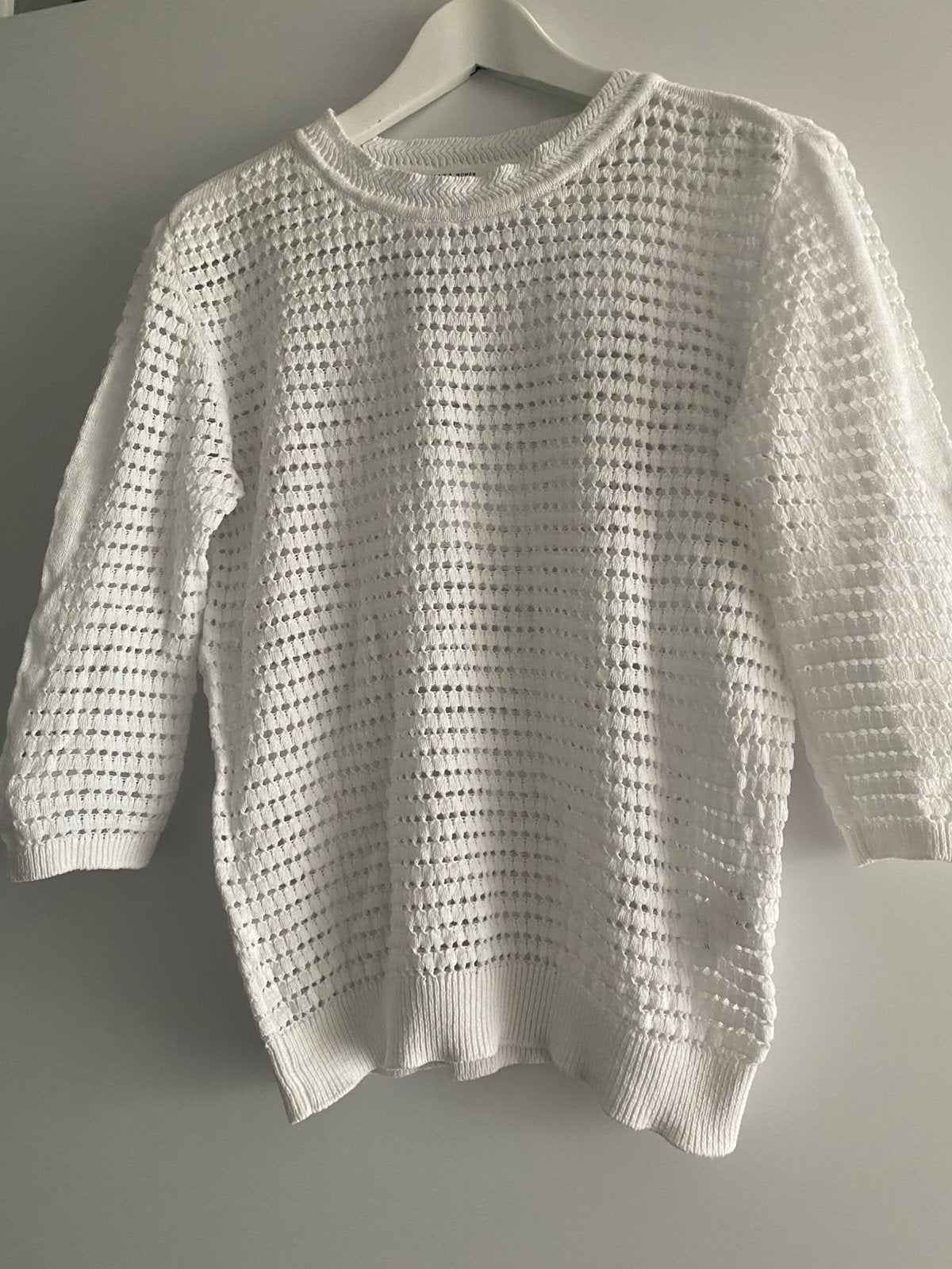 Wit katoenen ajour trui van Yaya maat S, Kleding | Dames, Ophalen, Gedragen, Maat 36 (S), Wit