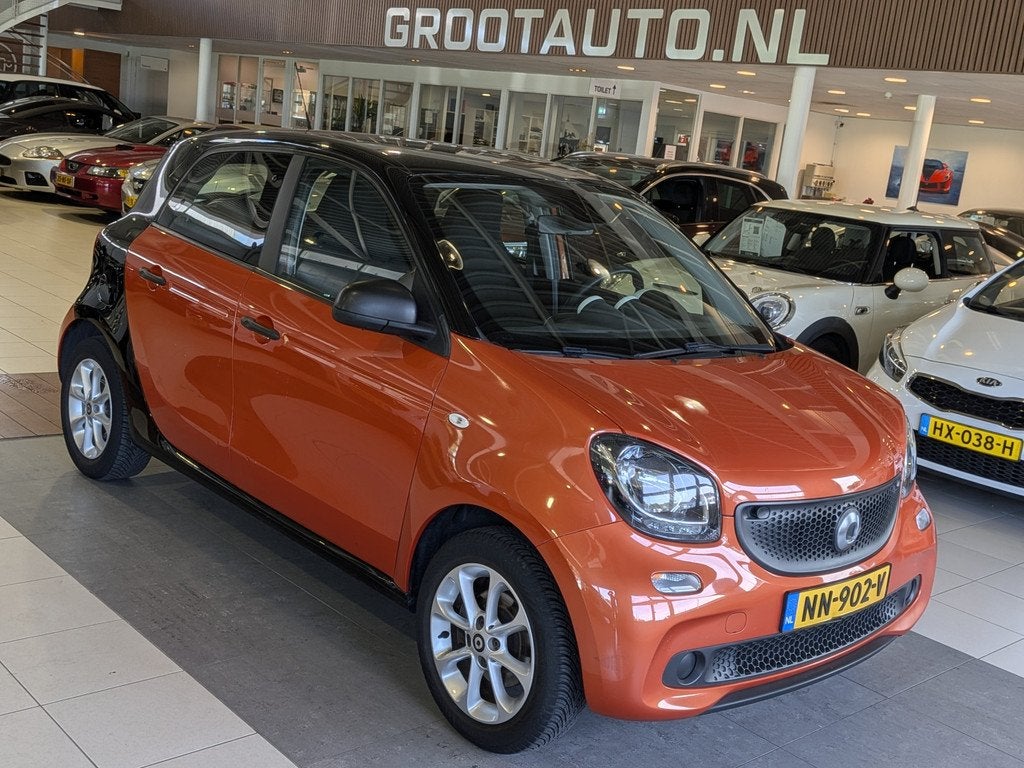 Smart Forfour 1.0 Pure Airco, Cruise Control, Stuurbekrachti, Auto's, Smart, Gebruikt, Overige kleuren, 4 stoelen, Origineel Nederlands