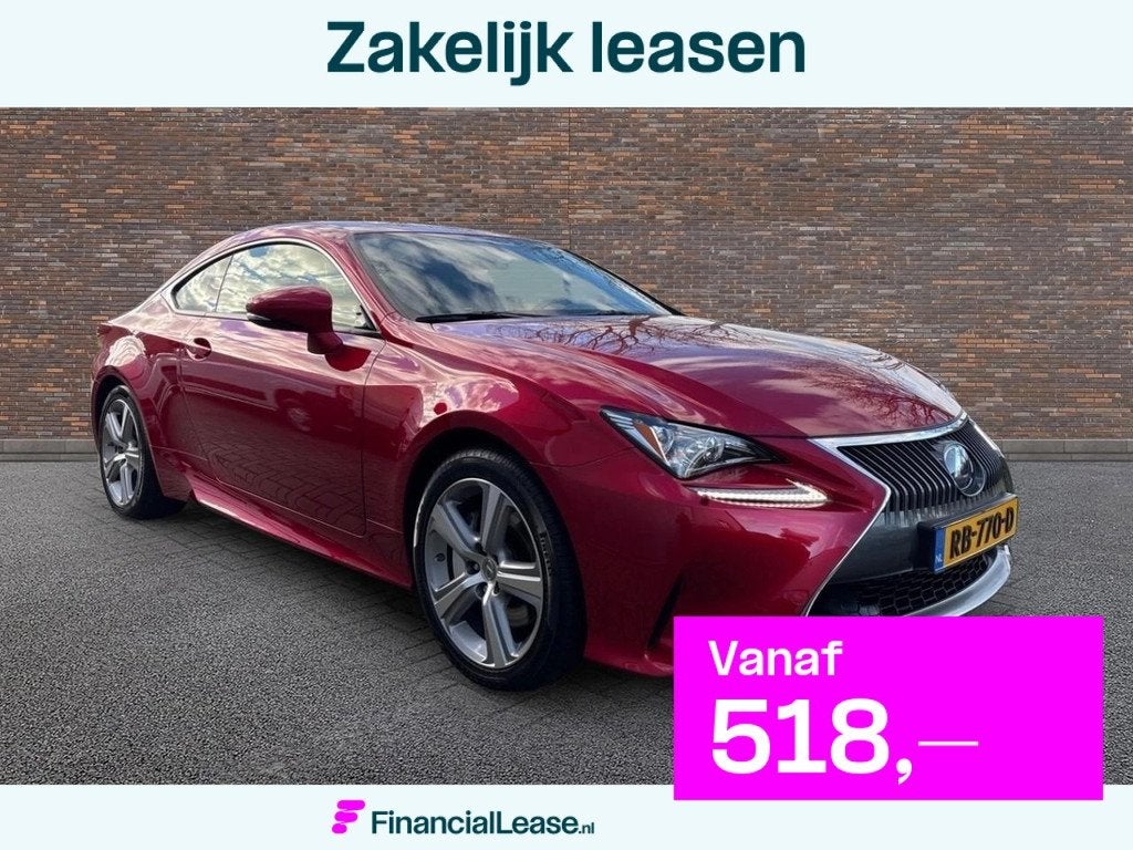 Lexus RC 300h Business Line Pro, Auto's, Lexus, Bedrijf, Lease, Financial lease, RC, ABS, Achteruitrijcamera, Airbags, Airconditioning