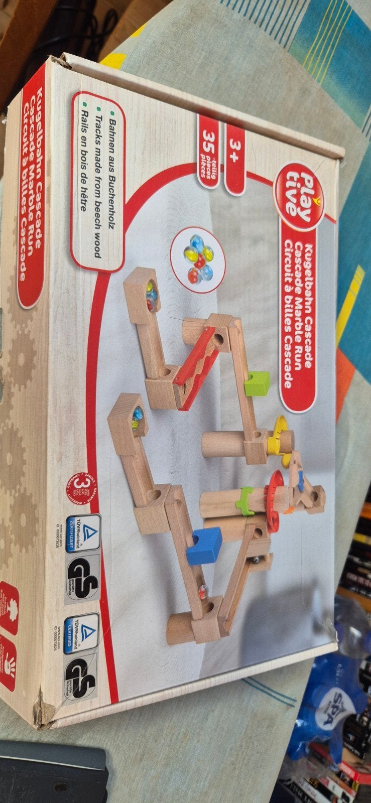 Playtive Kugelbahn Cascade knikkerbaan, Kinderen en Baby's, Speelgoed | Houten speelgoed, Ophalen of Verzenden, Nieuw