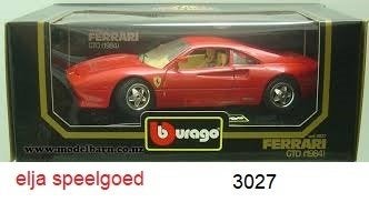 Bburgo Ferrari GTO 1:18 1984 kleur Rood modelauto 3027, Ophalen of Verzenden, Nieuw, Auto, Bburago