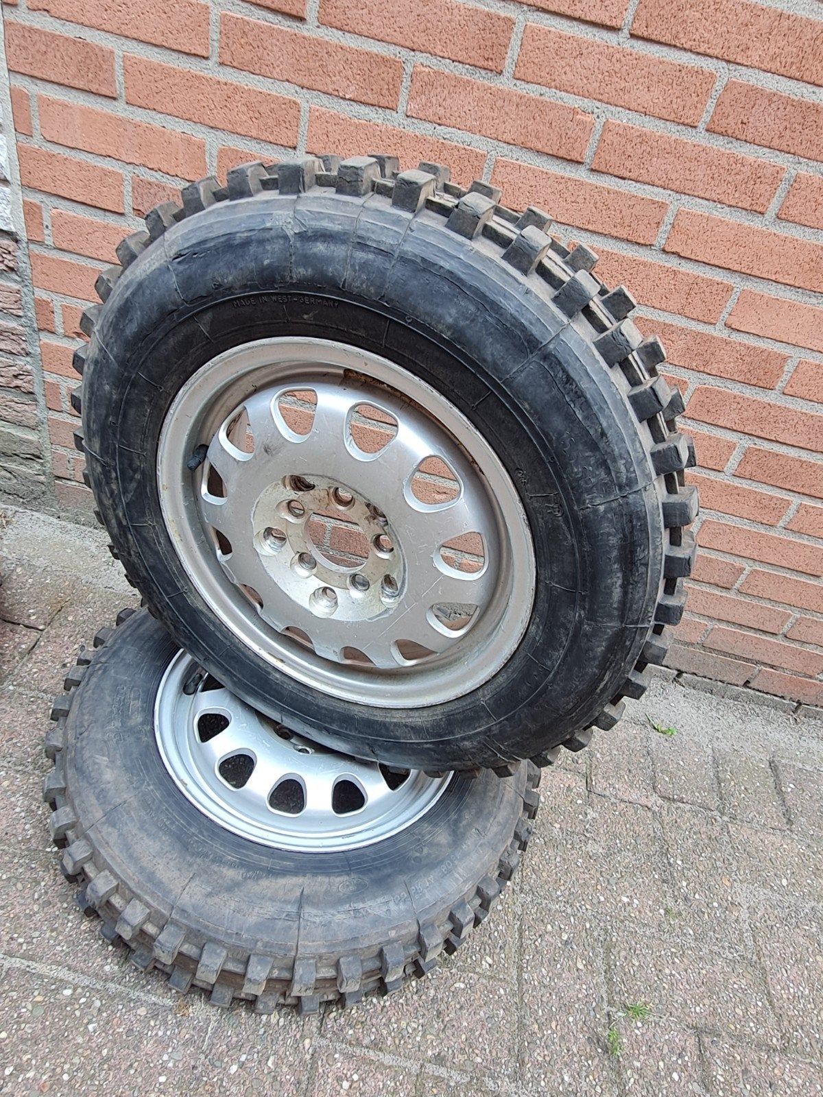 Autocross banden en velgen, Ophalen