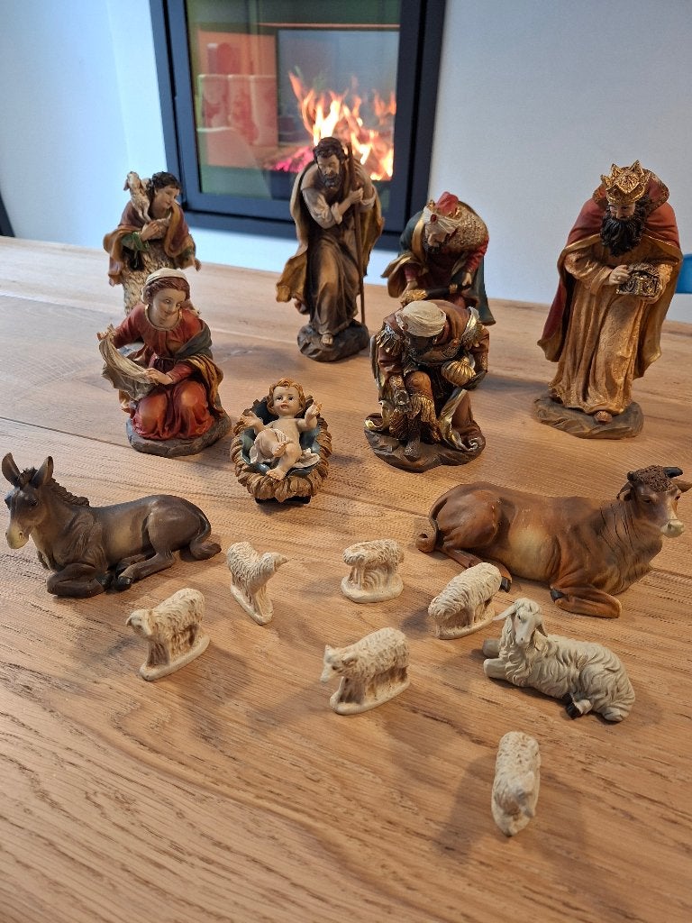 Kerststal figuren, Ophalen of Verzenden, Zo goed als nieuw