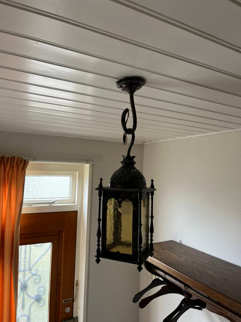 Vintage hanglamp, Ophalen, Zo goed als nieuw, Metaal