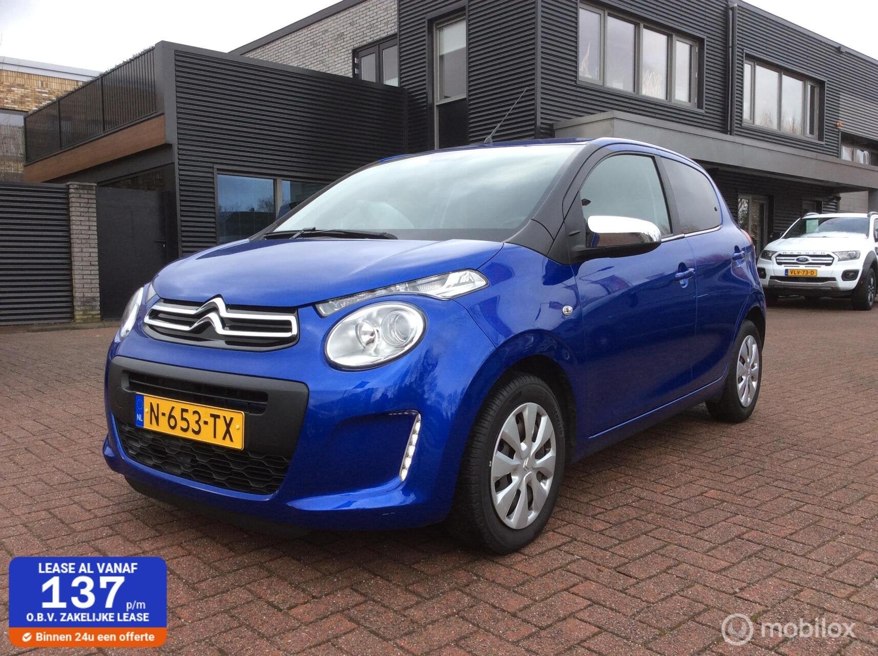Citroen C1 1.0 VTi Feel Apple Carplay Airco Camera Cr Contr, Voorwielaandrijving, Stof, Gebruikt, C1