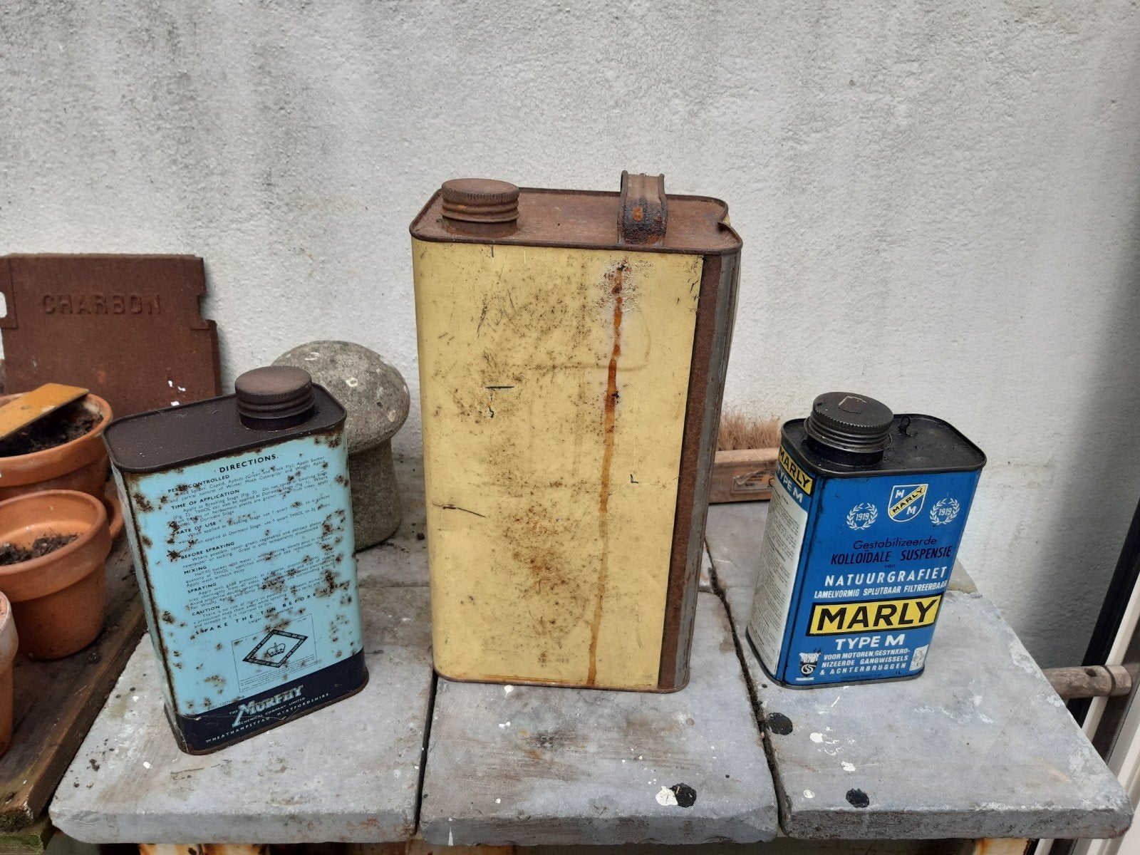 industrieële blikken, Ophalen of Verzenden, Gebruikt, Overige, Overige merken