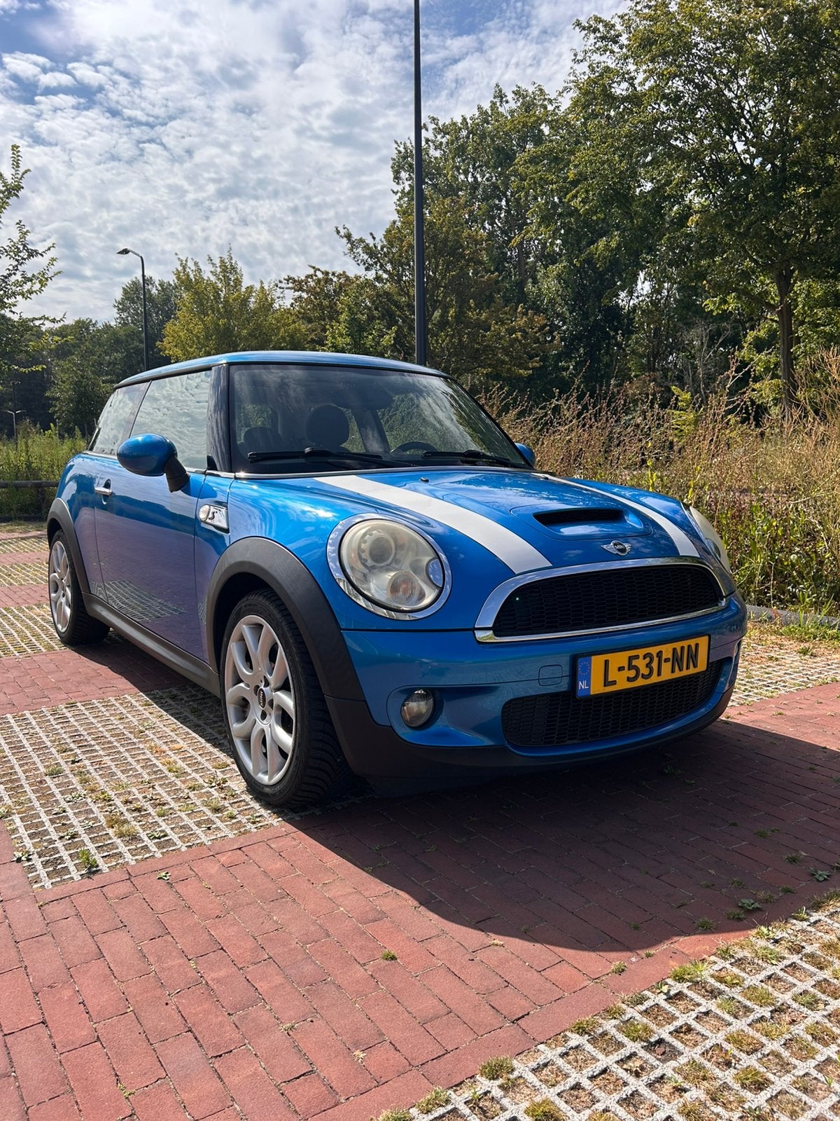 Zeer nette Mini Cooper S 1.6 2008, Auto's, Voorwielaandrijving, Zwart, 4 cilinders, Leder en Stof
