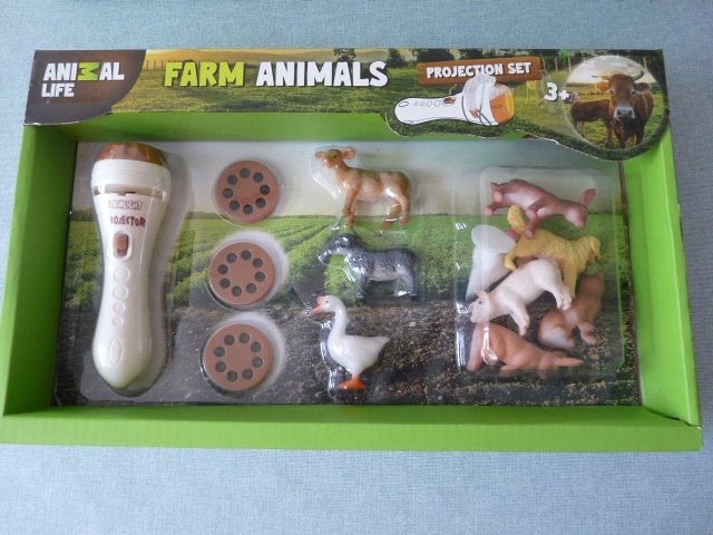 Nieuwe boerderij dierenset met projectielamp, Ophalen of Verzenden, Nieuw, Ontdekken, Met licht