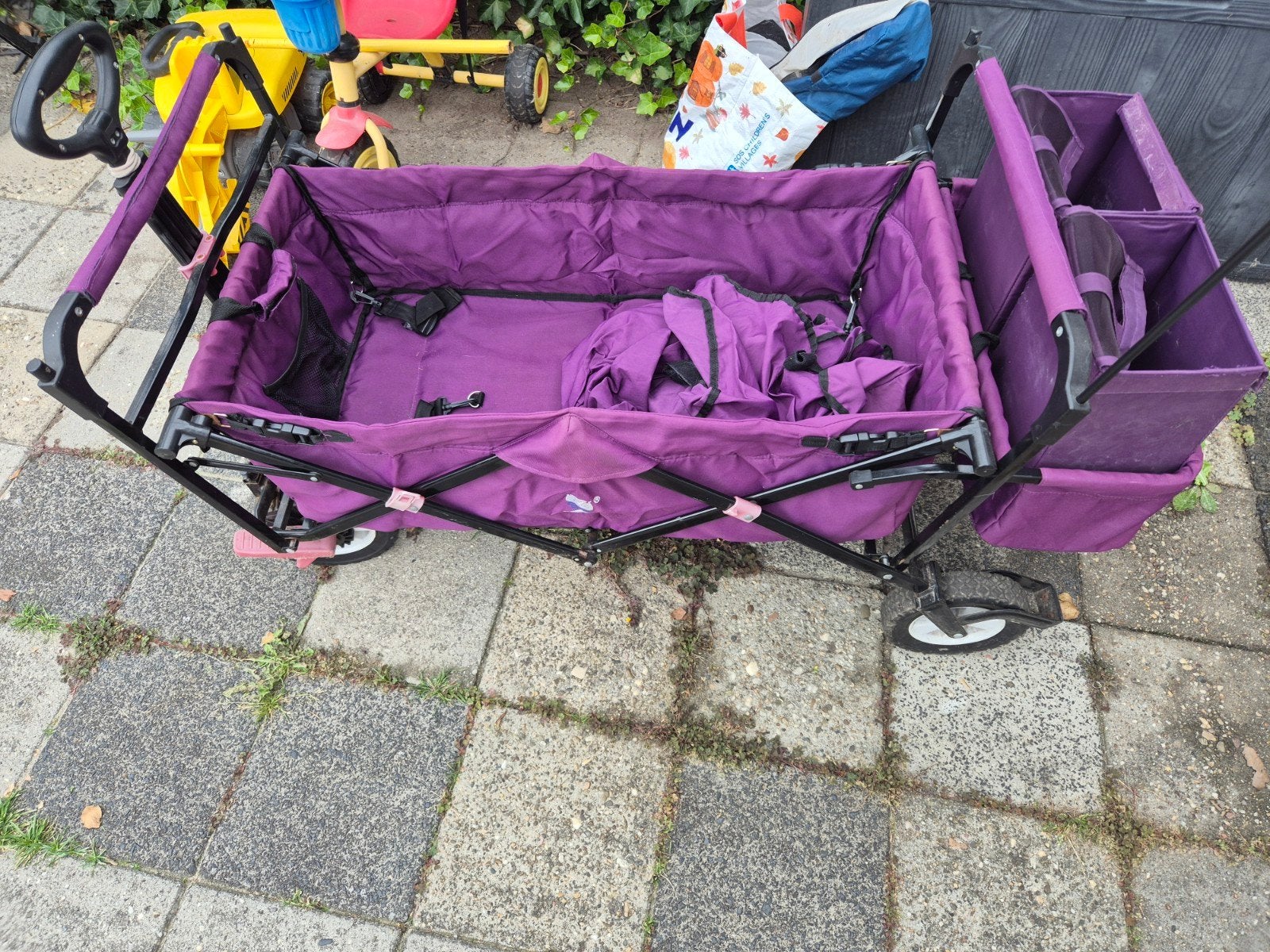 Bolderkar met zijwanden en opbergmogelijkheden, Ophalen, Opvouwbaar, Gebruikt