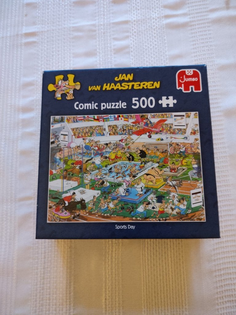 Jan Van Haasteren. Comic Puzzle. Sports Day. Puzzel01., Verzenden, 500 t/m 1500 stukjes, Gebruikt, Legpuzzel