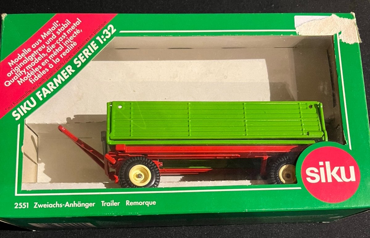 Siku 2551 Zweiachs Anhänger 1:32, Hobby en Vrije tijd, Ophalen of Verzenden, Nieuw, Tractor of Landbouw, SIKU
