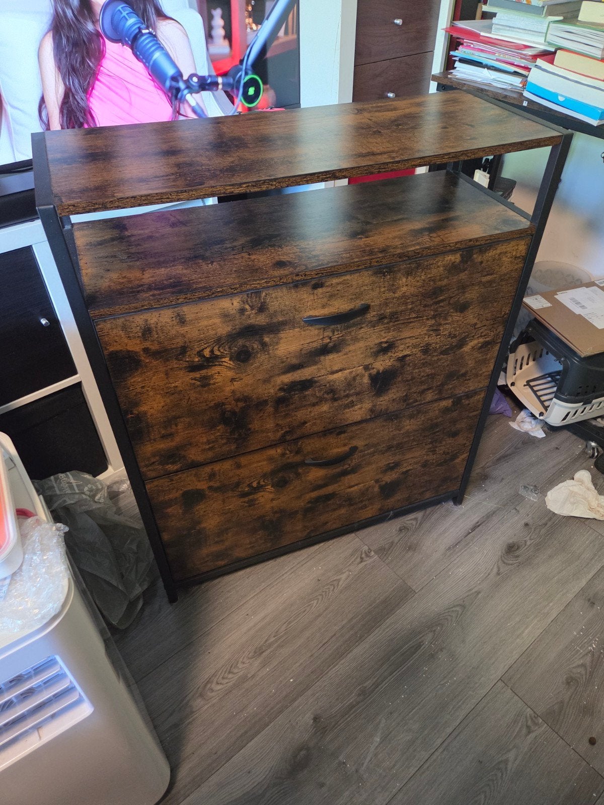 schoenenkast (Vasagle), Ophalen, Zo goed als nieuw, Vintage hout