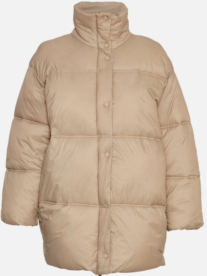 prachtige winterjas MSCH Copenhagen, Msch Copenhagen, Beige, Ophalen of Verzenden, Maat 36 (S)