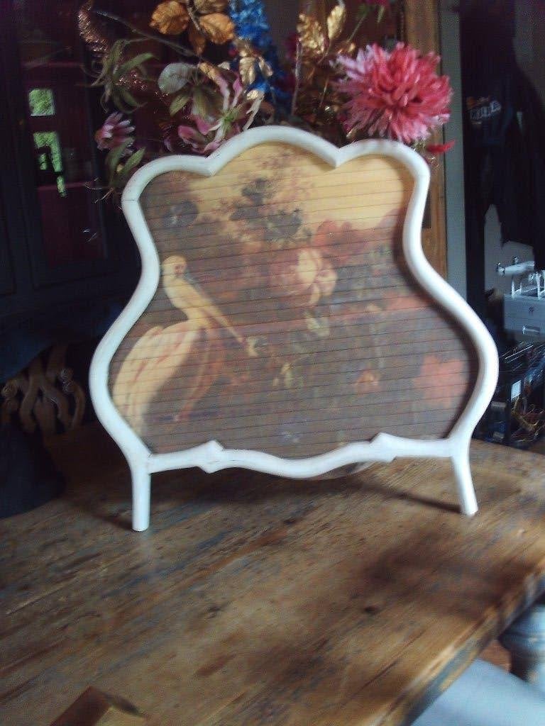 Decoratieve Brocante Raamhor met Schilderijprint, Ophalen