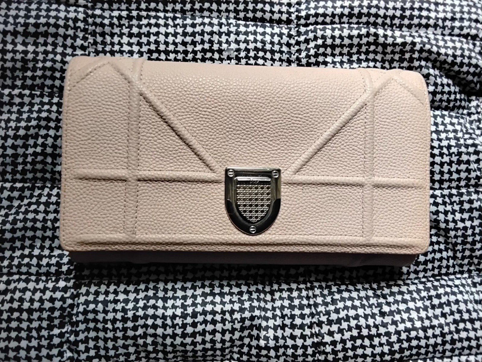 Christian Dior Dames Portemonnee - Beige Leer, Gebruikt, Beige, Leer, Ophalen